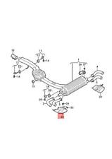 Genuine AUDI RSQ8 4MN Trim For Exhaust Tail Pipe Left 4M8253825D picture