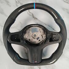 BMW X3 X3M Carbon Fiber Steering Wheel - Perforated Leather - BMW Stripe Stitch picture