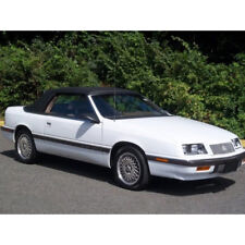Fits: 1987-1995 Lebaron, Convertible Top w/Glass Window, Black Haartz Pinpoint picture