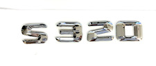 #1 CHROME S320 FIT MERCEDES REAR TRUNK EMBLEM BADGE NAMEPLATE DECAL NUMBERS picture