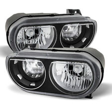 For 2008-2014 Dodge Challenger Headlights Assembly Lamp Black  CH2502219 picture