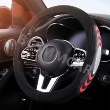 38CM Car Interior Steering Wheel Cover Protector Ice Silk Anti Scratch Universal picture