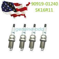 4pcs Genuine OEM 90919-01240 Iridium Spark Plugs For Toyota Corolla Matrix Prius picture