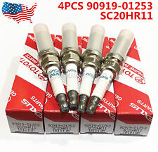 4 PCS 90919-01253 DENSO SC20HR11 3444 Spark Plugs For Toyota Lexus picture