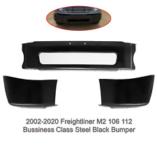 3 PCS Steel Black Bumper For 2003-2022 Freightliner M2 106 112 Business Class picture