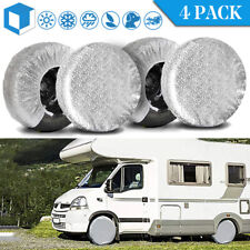 4* Waterproof Tire Covers Wheel Tyre RV SUV Trailer Camper Sun Protector 26-28'' picture