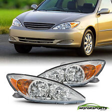 For 2002-2004 Toyota Camry Sedan Factory Style Chrome Headlights Left+Right picture