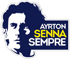 Ayrton Senna Sempre Forever F1 Racing Legend Formula One Vinyl Sticker Decal picture