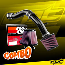 For 12-17 Veloster 1.6L 4cyl Non-Turbo Black Cold Air Intake + K&N Air Filter picture