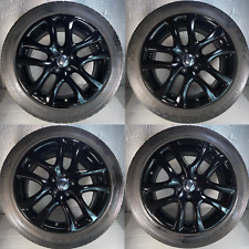 SET OF 4  VW SCIROCCO 17 INCH ALLOY WHEELS BLACK 1K8601025B & TYRES 235/45R17 picture