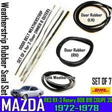 For 72-77 MAZDA ROTARY RX3 808 818 SAVANNA 2D COUPE WEATHERSTRIP RUBBER SEAL x7 picture