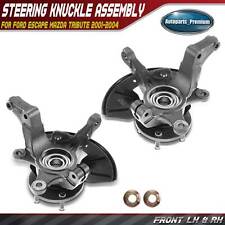 2x Front LH &RH Steering Knuckle & Wheel Hub Bearing Assembly for Ford Escape picture