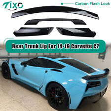 For 14-19 Corvette C7 Z06 Stage 3 Rear Trunk Lid Spoiler Carbon Flash Wickerbill picture
