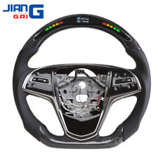 Real LED Carbon Fiber Sport Steering Wheel Fit For Cadillac ATS-L ATS-V picture