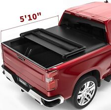 OEDRO 5.8ft Tri-Fold Tonneau Cover Bed for 2019-2023 Silverado Sierra 1500 NBS picture