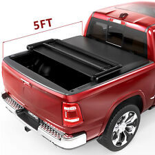 OEDRO 5FT Tri-Fold Tonneau Cover Bed For 2015-2024 Chevy Colorado GMC Canyon picture