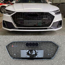 RS7 Style Black Honeycomb Front Bumper Grille For Audi A7 S7 2019-2023 picture