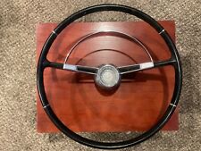 1963 1964 Nova SS steering wheel , with horn ring and horn button , black picture