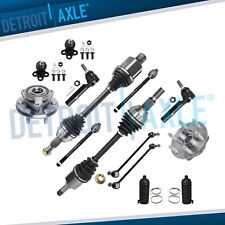 Front CV Axles Wheel Bearing and Hubs Suspension Kit for Acadia Enclave Traverse picture