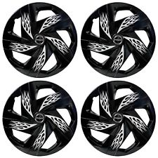 Universal Silver Black Wheel Cover for All 16 Inch Cars Firebolt Silver Black picture
