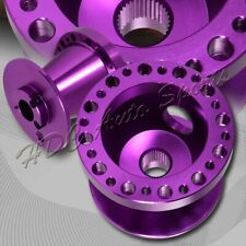 For 1983-1988 Mits Starion/Cordia Purple Aluminum Steering Wheel 6-Hole Adapter picture