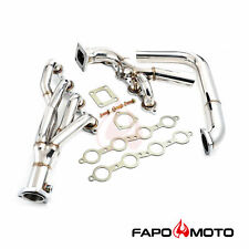 FAPO Single Turbo Headers for LSX LS2 T4 Top Mount Swap Crossover with 44mm WG picture