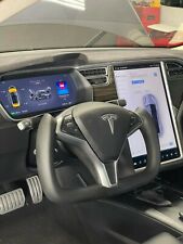 2012-2020 Tesla Model S / X High Quality Leather Custom Yoke Steering Wheel picture