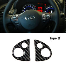 Carbon Fiber Steering Wheel Button Cover Trim For Infiniti FX35/37/50 QX70 picture