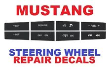 2010 2011 2012 Ford Mustang Steering Wheel Control Button Repair Decals  picture