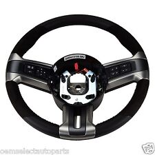 OEM NEW 13-14 Ford Mustang Shelby GT500 Suede Black Leather Steering Wheel NOS picture