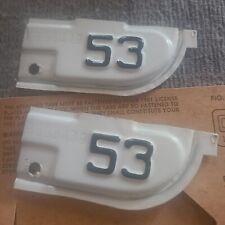 NOS 1953 California License Plate Tag Set With Envelope & Registration Paper  picture