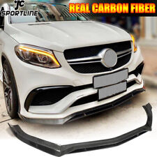 REAL CARBON Front Bumper Lip Spoiler For Mercedes-Benz C292 GLE63 AMG 2015-2018  picture