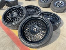 24x9 FORGIATO Rolls Royce Cullinan Phantom wheels rims tires black 5x112 picture