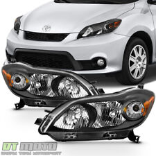 For 2009-2013 Toyota Matrix Black Headlights Headlamps Aftermarket Left+Right picture