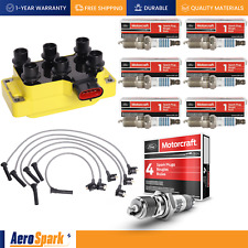 1 Ignition Coil + Wireset + 6 Motorcraft Spark Plug for Ford Explorer picture