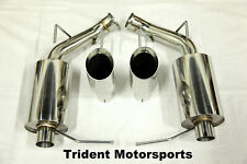 For 11-14 Ford Mustang V6 Trident Motorsports Axle Back Muffler Exhaust TW Tips picture