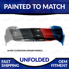 NEW Painted 2008-2012 Honda Accord 3.5L Dual Exhaust Sedan Unfolded Rear Bumper picture