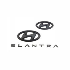 For Hyundai Elantra 2021~2023 Black Front Rear Logo Emblem Badge Trim 9X picture