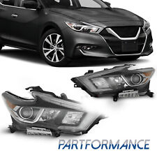 For 2016-2018 Nissan Maxima S SL SV Headlight Halogen w/ LED DRL Left+Right Side picture