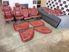 JEEP GRAND CHEROKEE TRACKHAWK 6.2L 14-21 OEM RED INTERIOR LEATHER SEATS PANELS picture