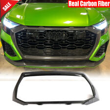 For Audi RSQ8 RS Q8 2020-2024 Real Carbon Front Grille Center Grill Cover Trim picture