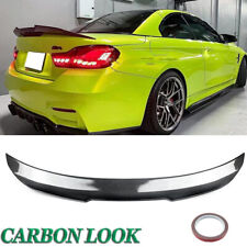 For BMW F33 435i 440i F83 M4 2014-20 PSM Style Rear Spoiler Wing Lip Carbon Look picture