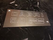 Mercury Capri RS 5.0 custom aluminum intake manifold plate plaque GT40 picture
