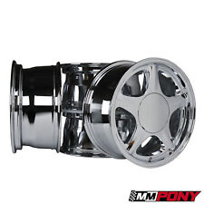 MM 1979-1993 Mustang Pony Wheel Set - 17x8 - 4x108 - Chrome picture