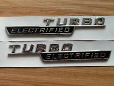 OEM TURBO ELECTRIFIED AMG Fender Emblem CHROME Badge Mercedes C43 GLC43 SL43 picture