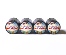 Welcome to Las Vegas Tire Valve Stem Caps - Black Aluminum - Set of Four picture