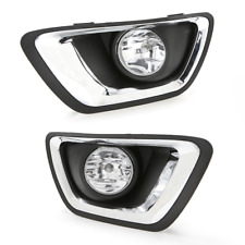 Pair Fog Light For 2015-2020 Chevrolet Colorado Left+Right Side Lamps w/Trim picture