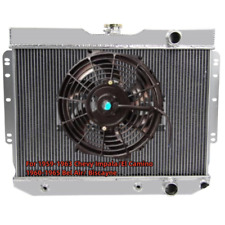 3 Row Aluminum Radiator & Fan For 59-65 Chevy Impala El Camino Bel Air/ Biscayne picture