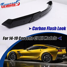 For 14-19 Corvette C7 Z06 Stage 3 Rear Trunk Lid Spoiler Carbon Flash Wickerbill picture