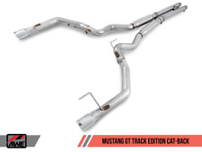 AWE Tuning S550 Mustang GT Cat-back Exhaust - Track Edition (Diamond Black Tips) picture